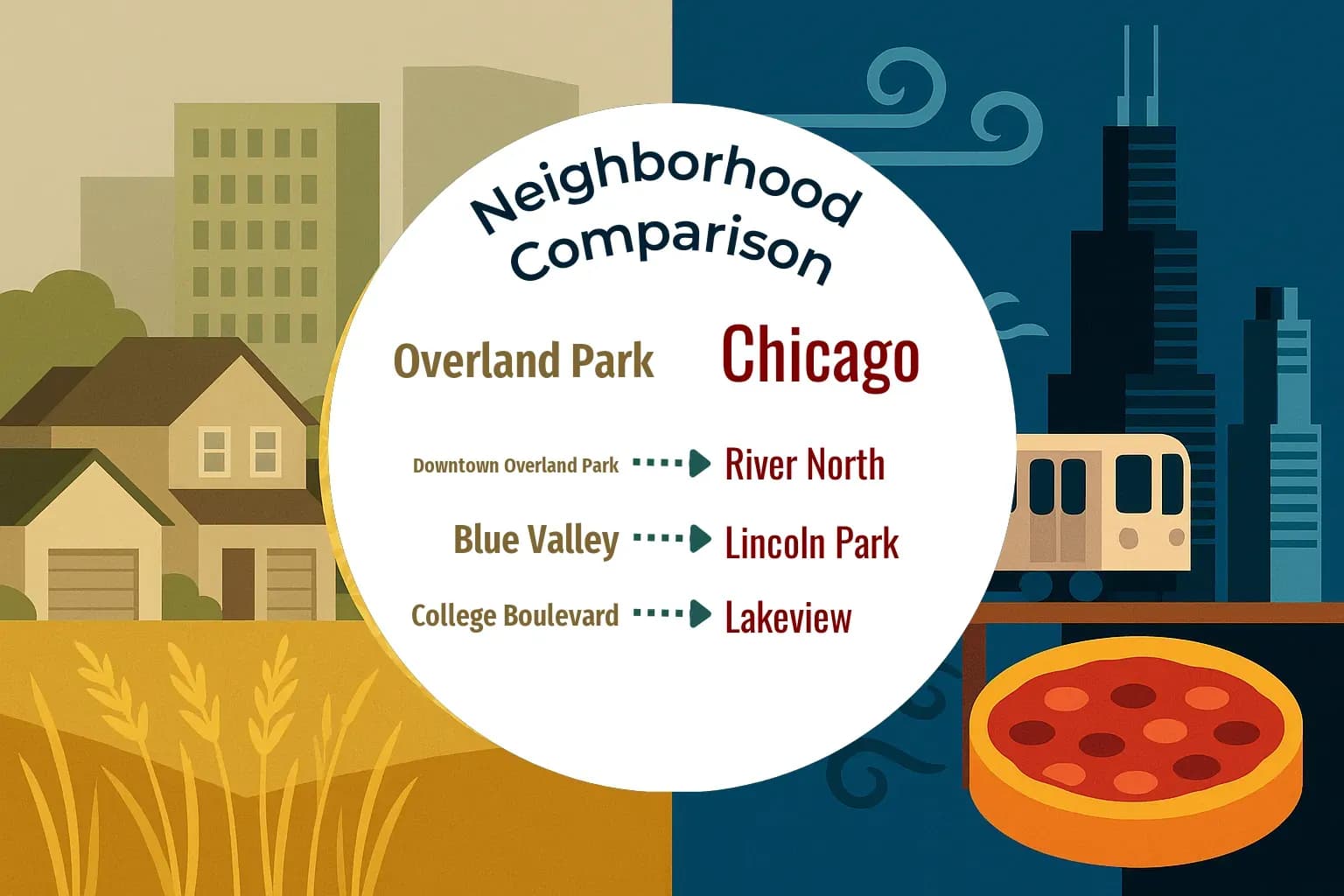 Overland Park vs Chicago Neighborhood Comparison
