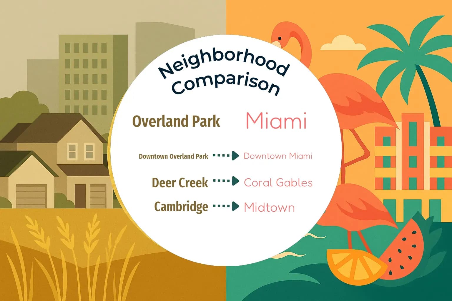 Overland Park vs Miami Neighborhood Comparison