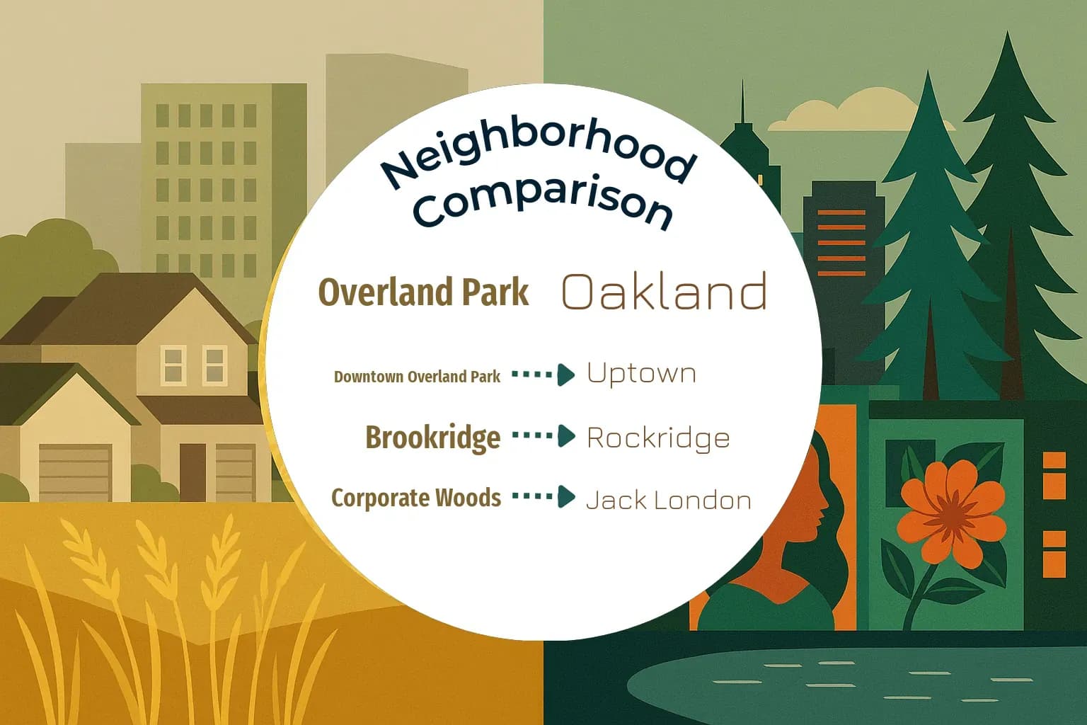 Overland Park vs Oakland Neighborhood Comparison