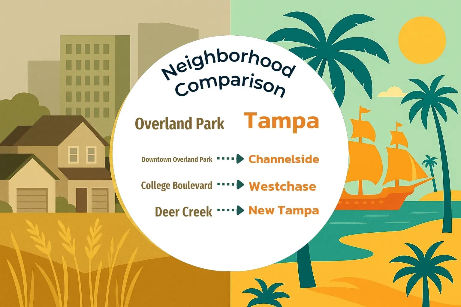 Overland Park vs Tampa Neighborhood Comparison