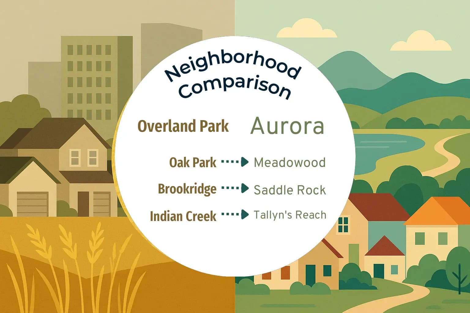 Overland Park vs Aurora Neighborhood Comparison