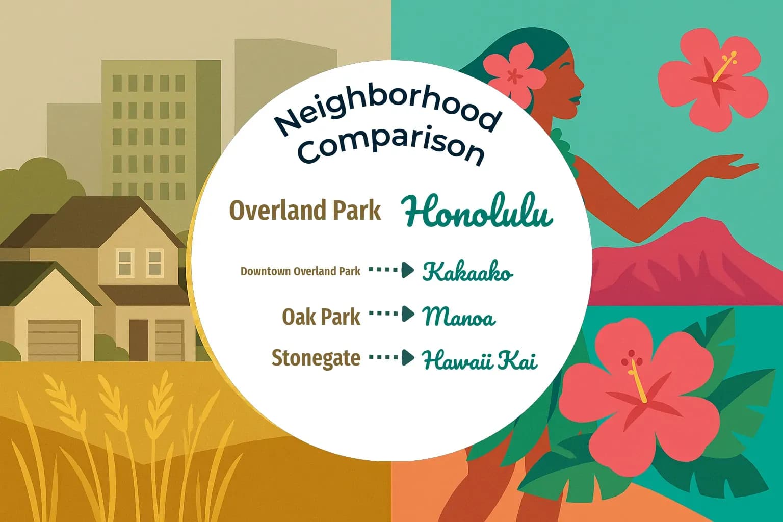Overland Park vs Honolulu Neighborhood Comparison