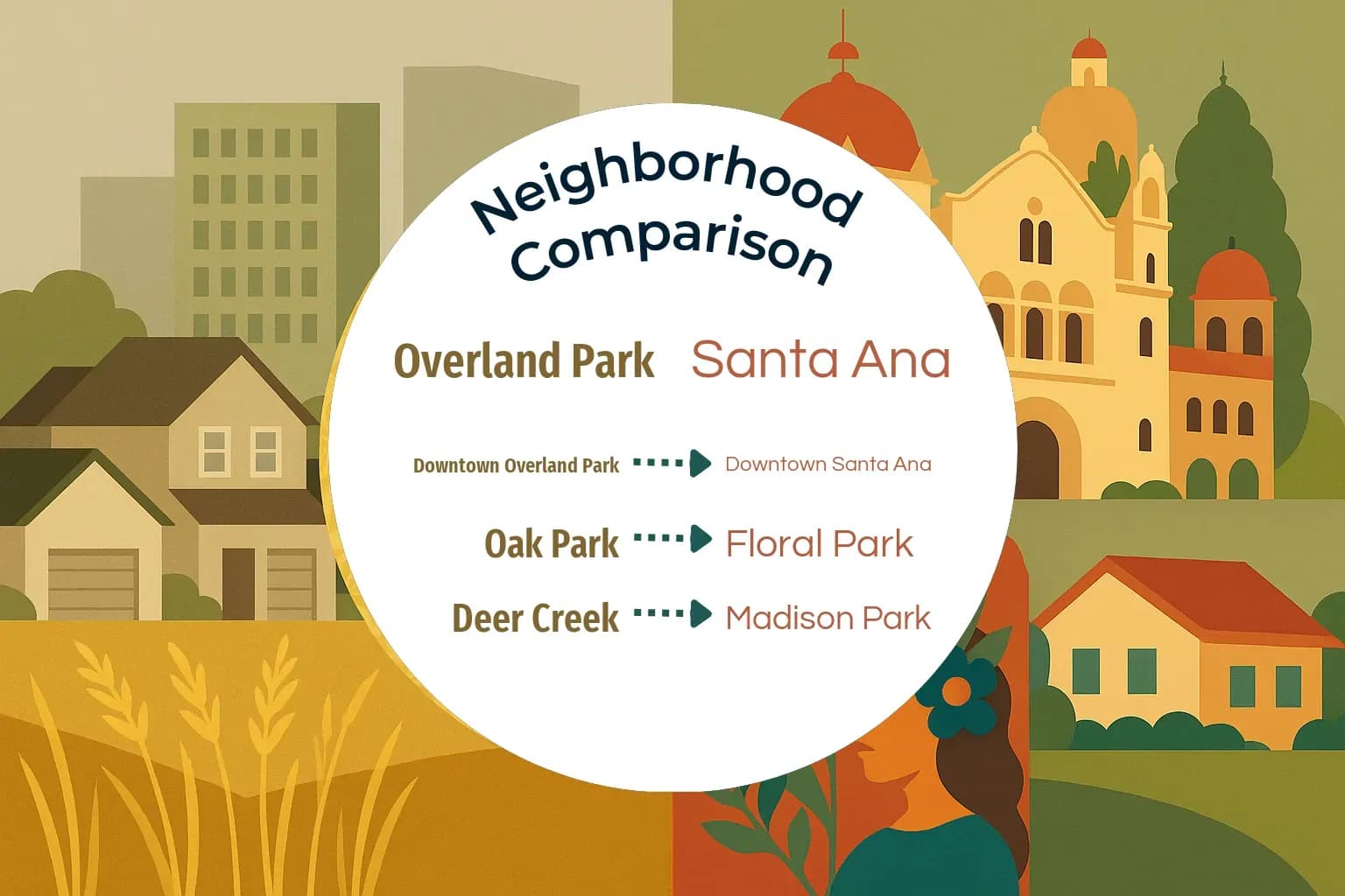 Overland Park vs Santa Ana Neighborhood Comparison