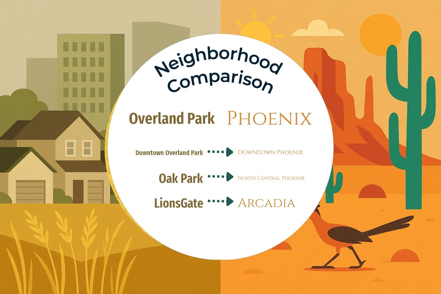 Overland Park vs Phoenix Neighborhood Comparison