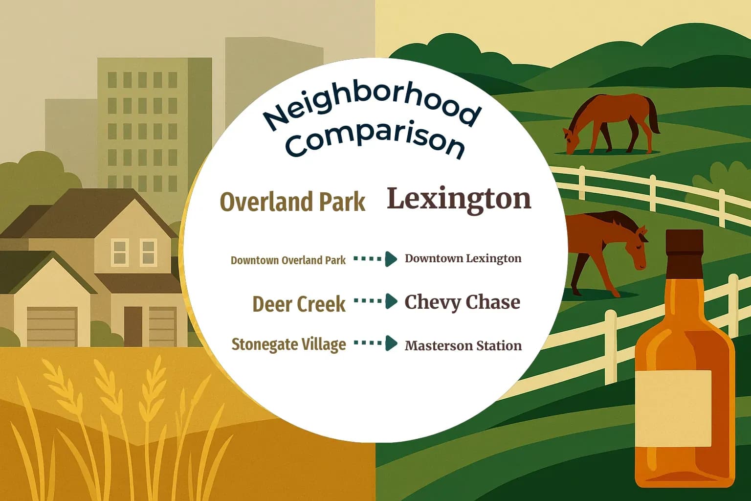 Overland Park vs Lexington Neighborhood Comparison