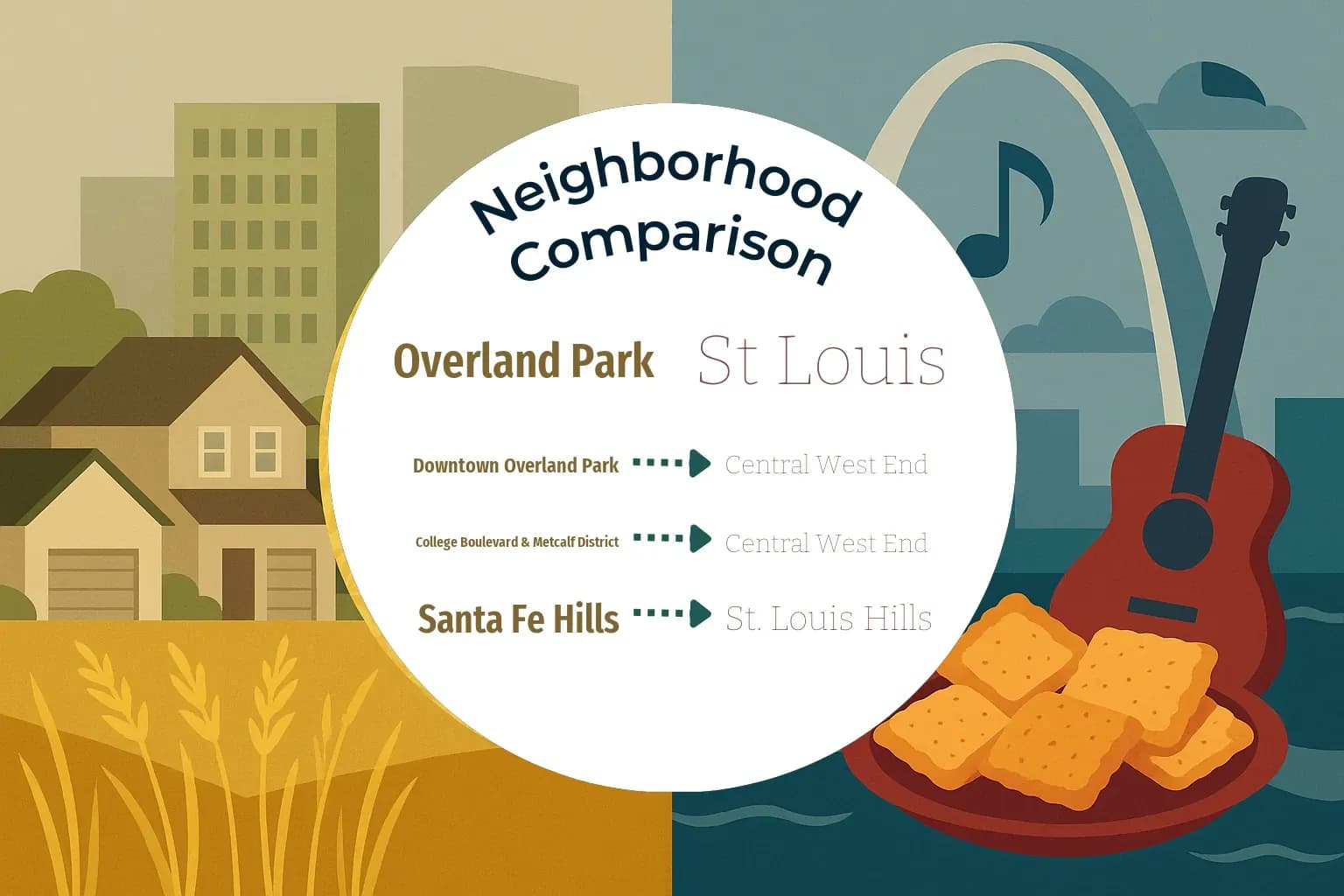 Overland Park vs St. Louis Neighborhood Comparison