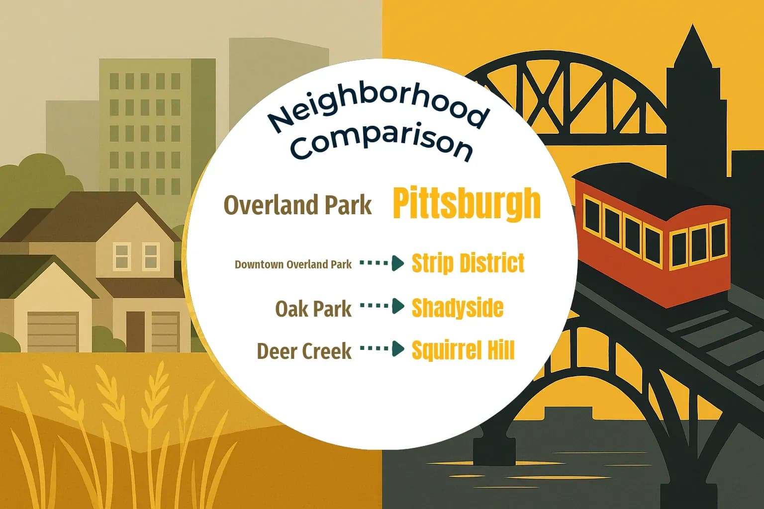 Overland Park vs Pittsburgh Neighborhood Comparison