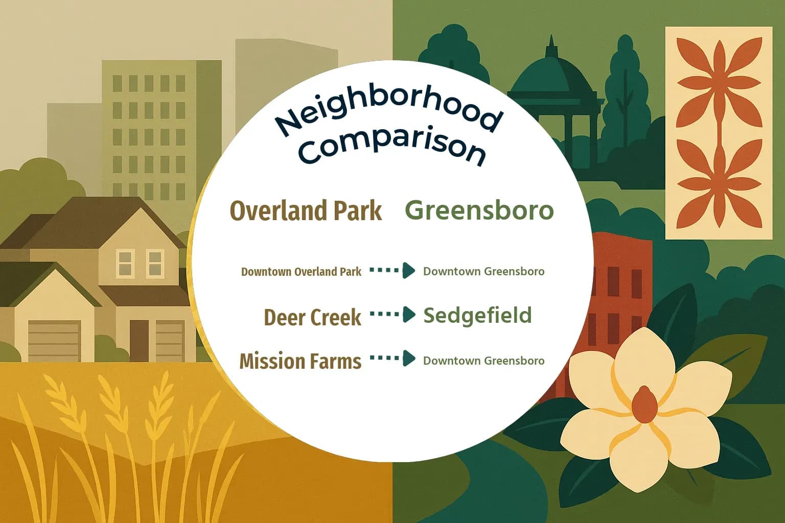 Overland Park vs Greensboro Neighborhood Comparison