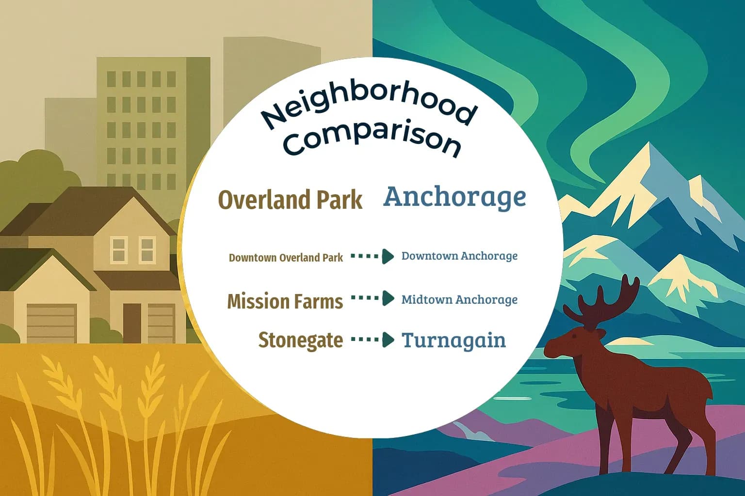 Overland Park vs Anchorage Neighborhood Comparison
