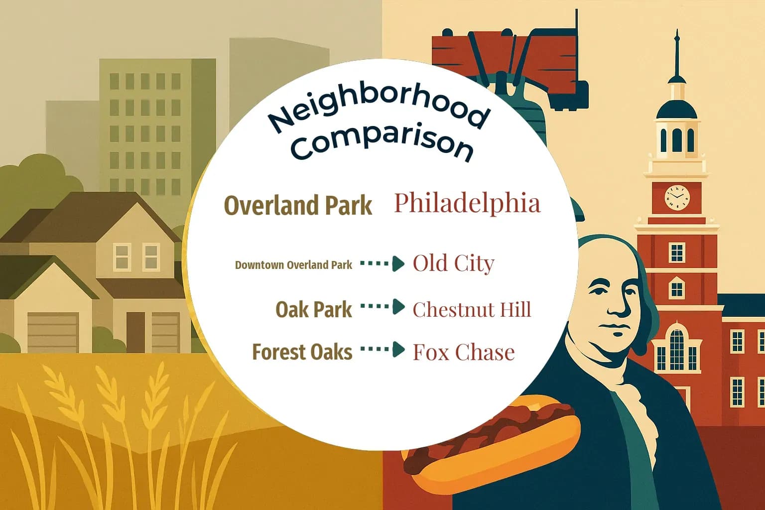 Overland Park vs Philadelphia Neighborhood Comparison