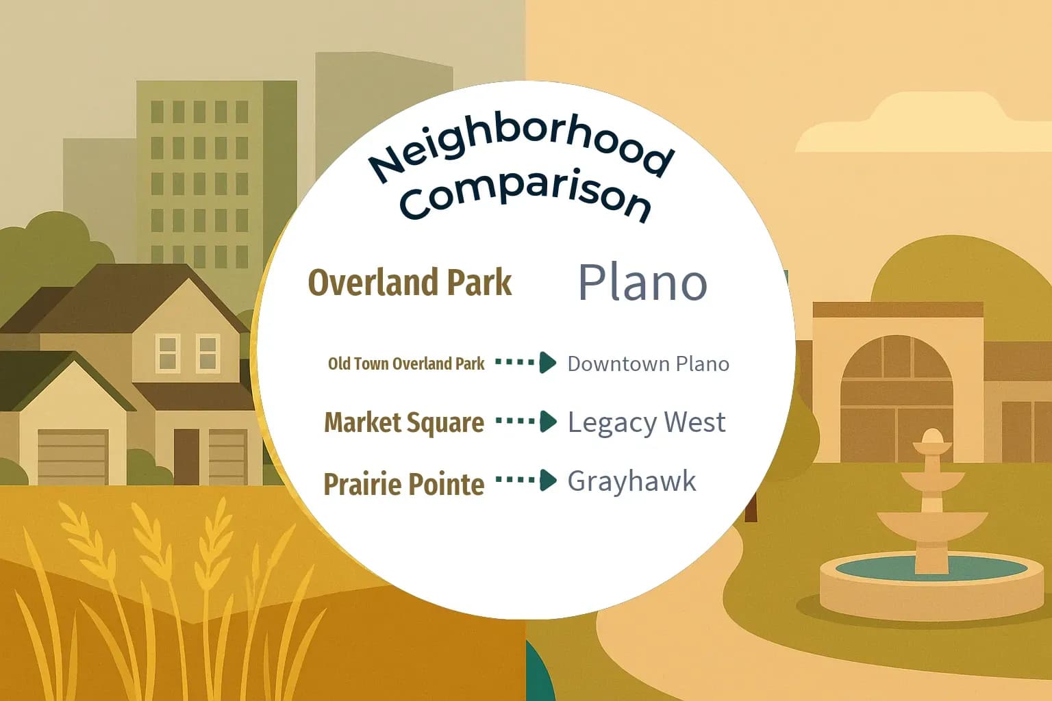 Overland Park vs Plano Neighborhood Comparison