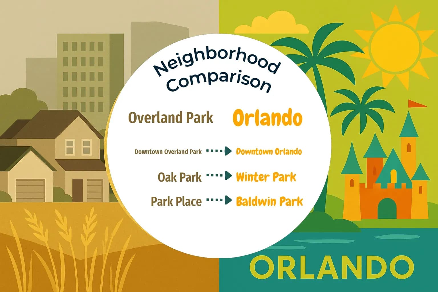 Overland Park vs Orlando Neighborhood Comparison