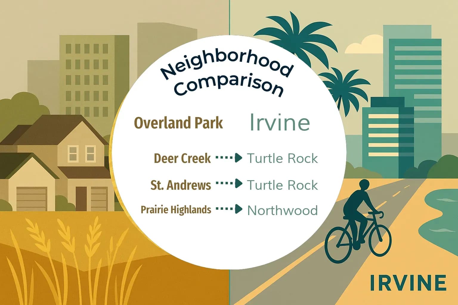 Overland Park vs Irvine Neighborhood Comparison