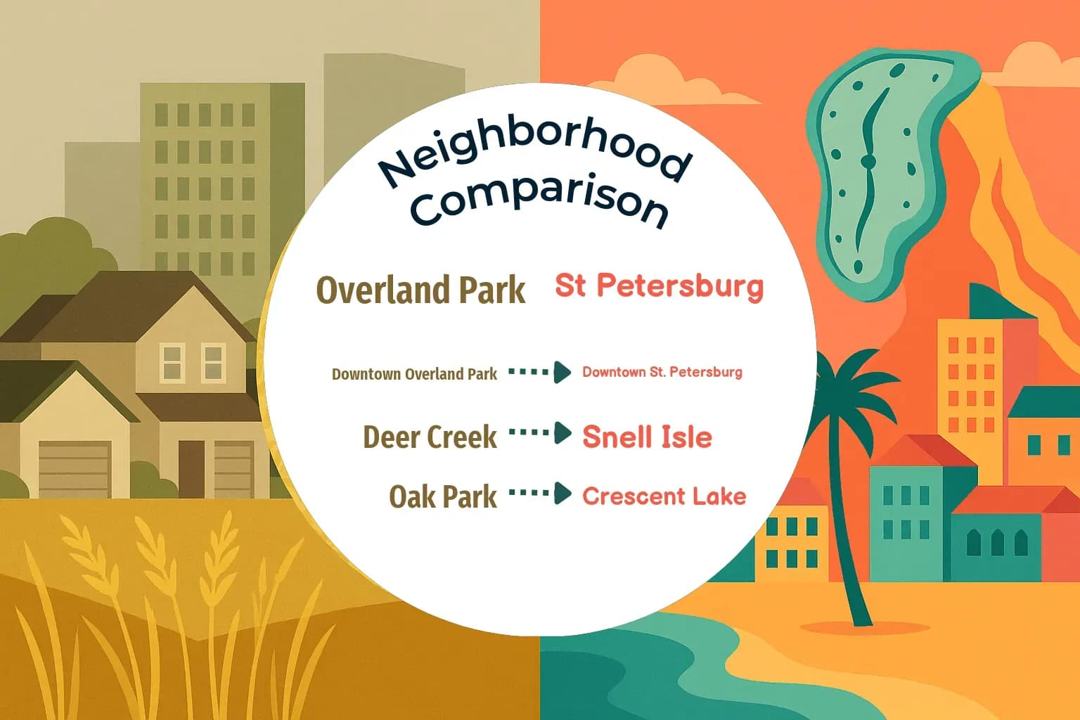 Overland Park vs St. Petersburg Neighborhood Comparison
