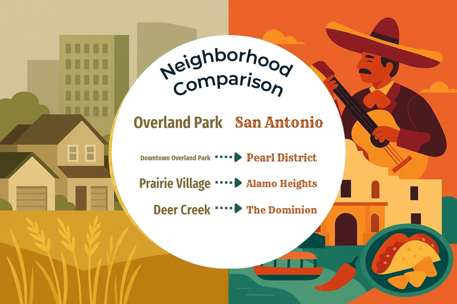 Overland Park vs San Antonio Neighborhood Comparison