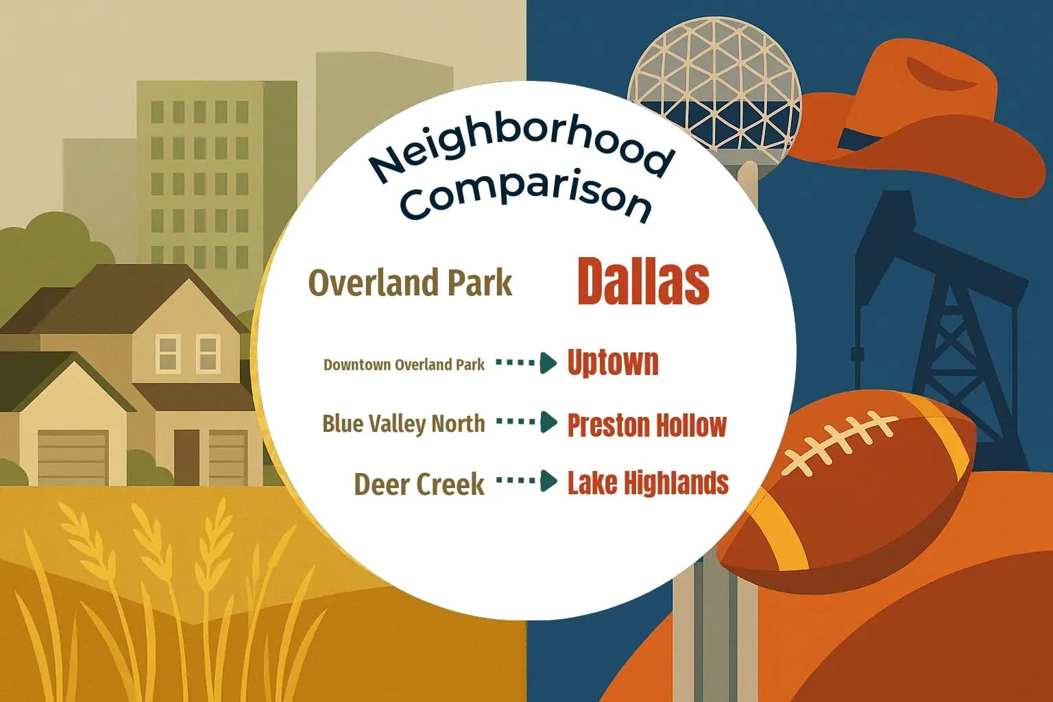 Overland Park vs Dallas Neighborhood Comparison