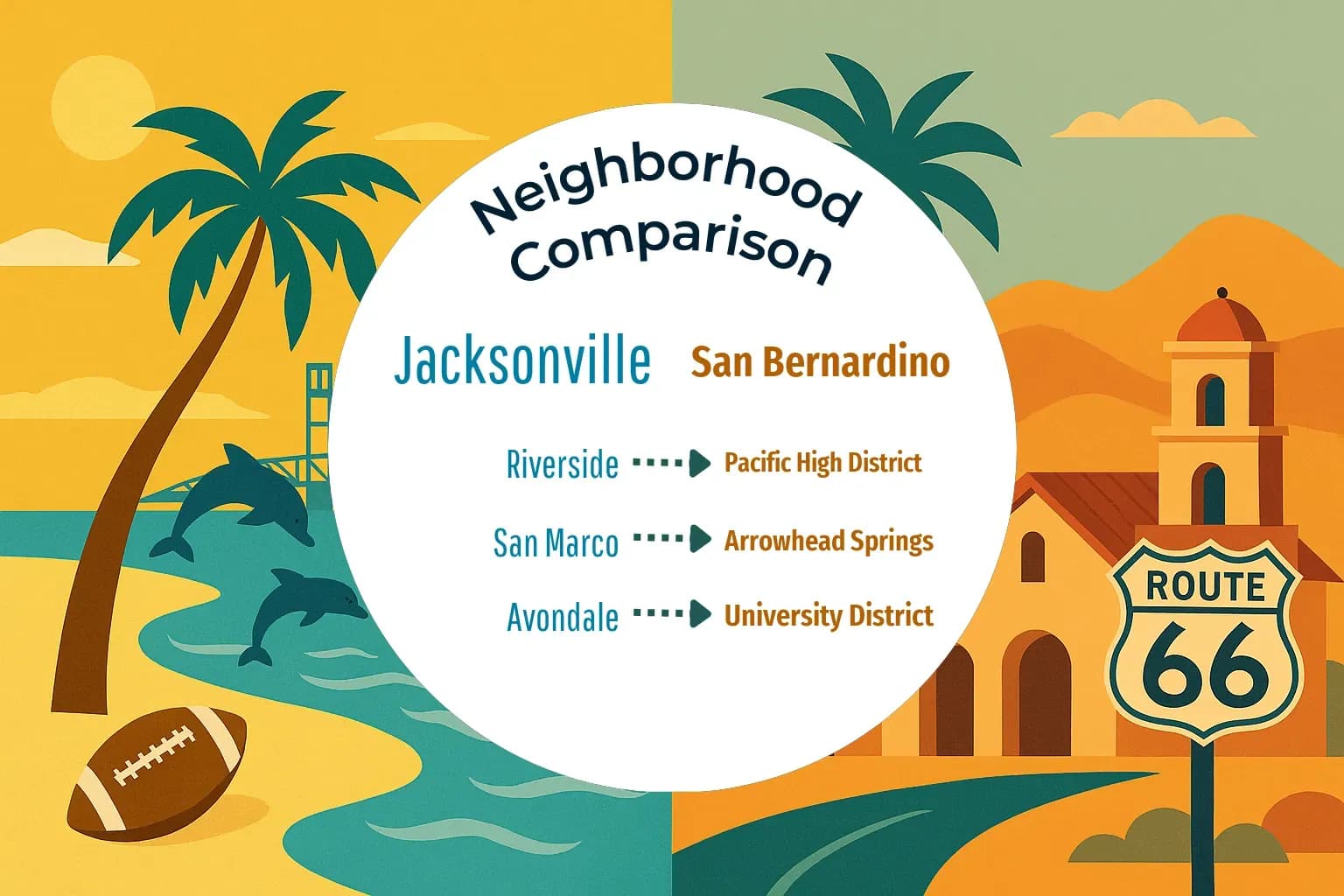 Jacksonville vs San Bernardino Neighborhood Comparison