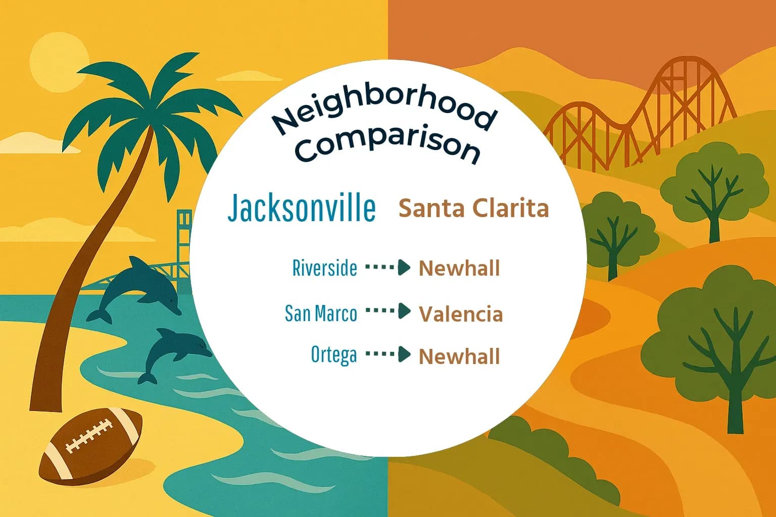 Jacksonville vs Santa Clarita Neighborhood Comparison