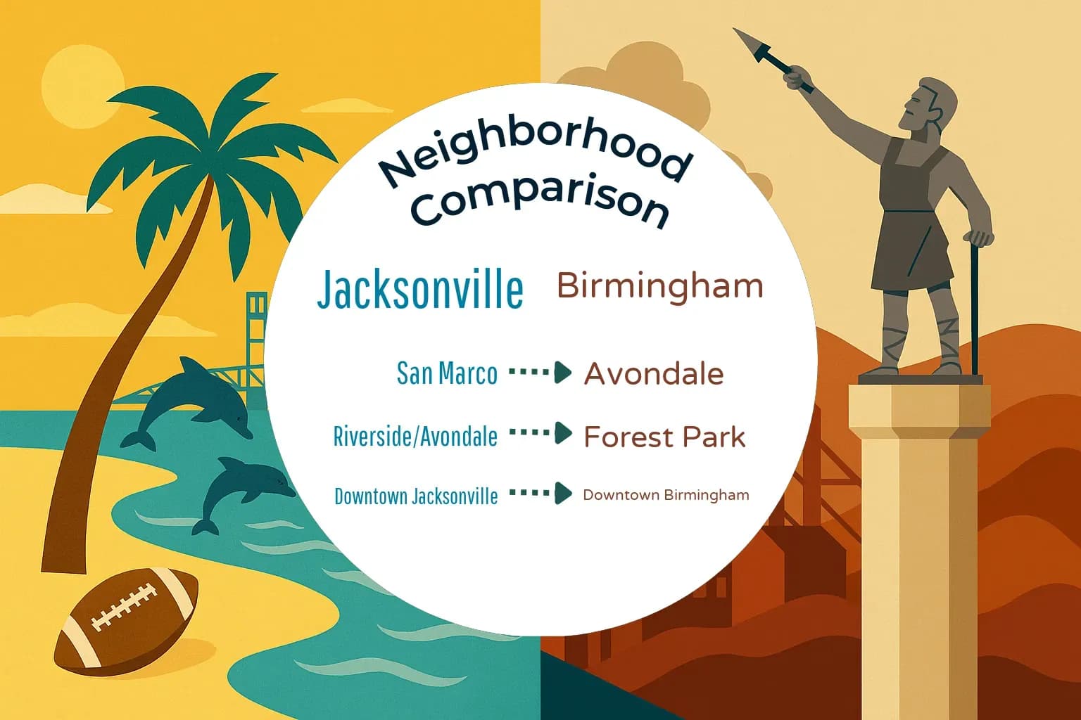 Jacksonville vs Birmingham Neighborhood Comparison