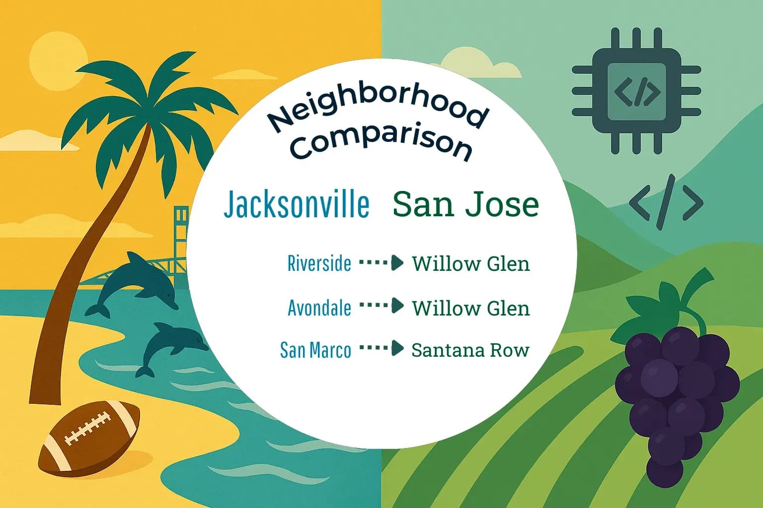 Jacksonville vs San Jose Neighborhood Comparison