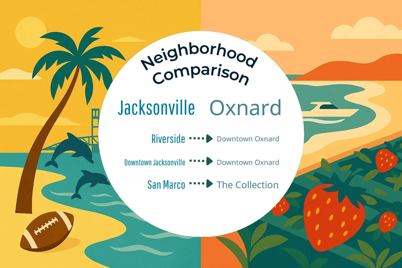 Jacksonville vs Oxnard Neighborhood Comparison