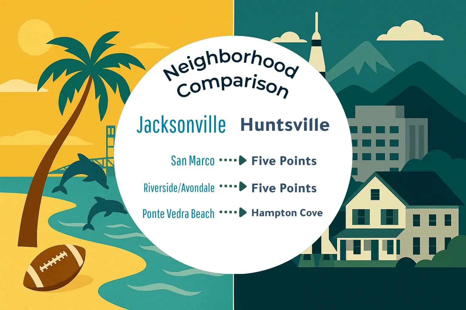 Jacksonville vs Huntsville Neighborhood Comparison