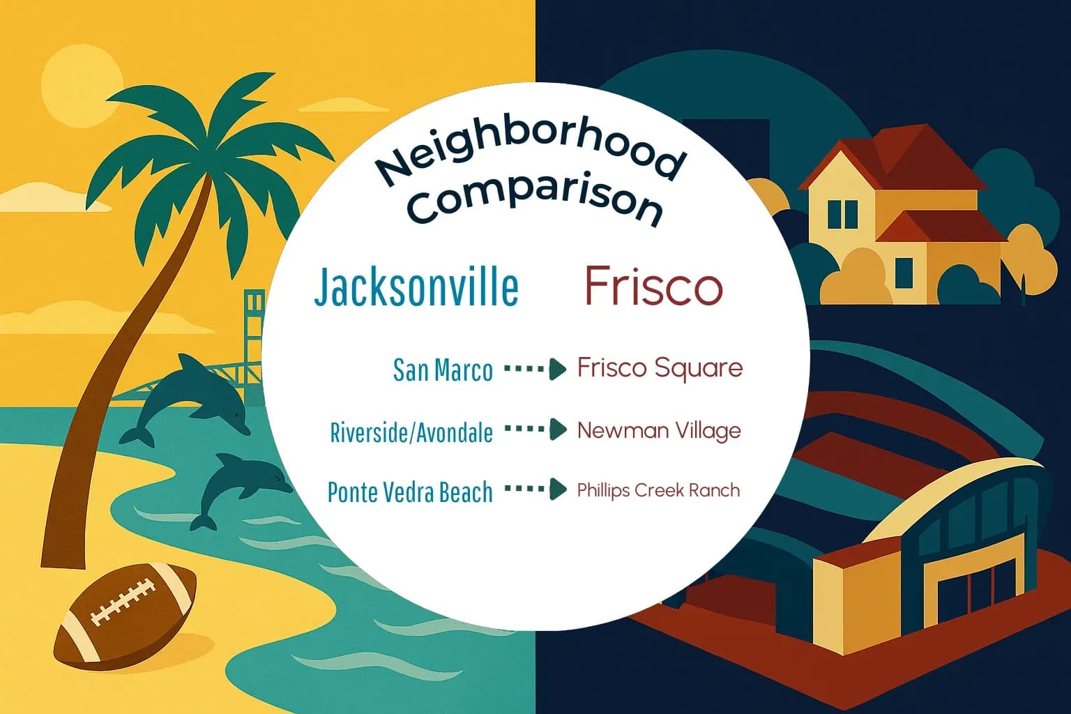 Jacksonville vs Frisco Neighborhood Comparison