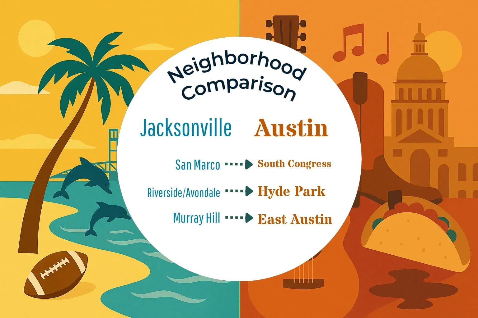 Jacksonville vs Austin Neighborhood Comparison