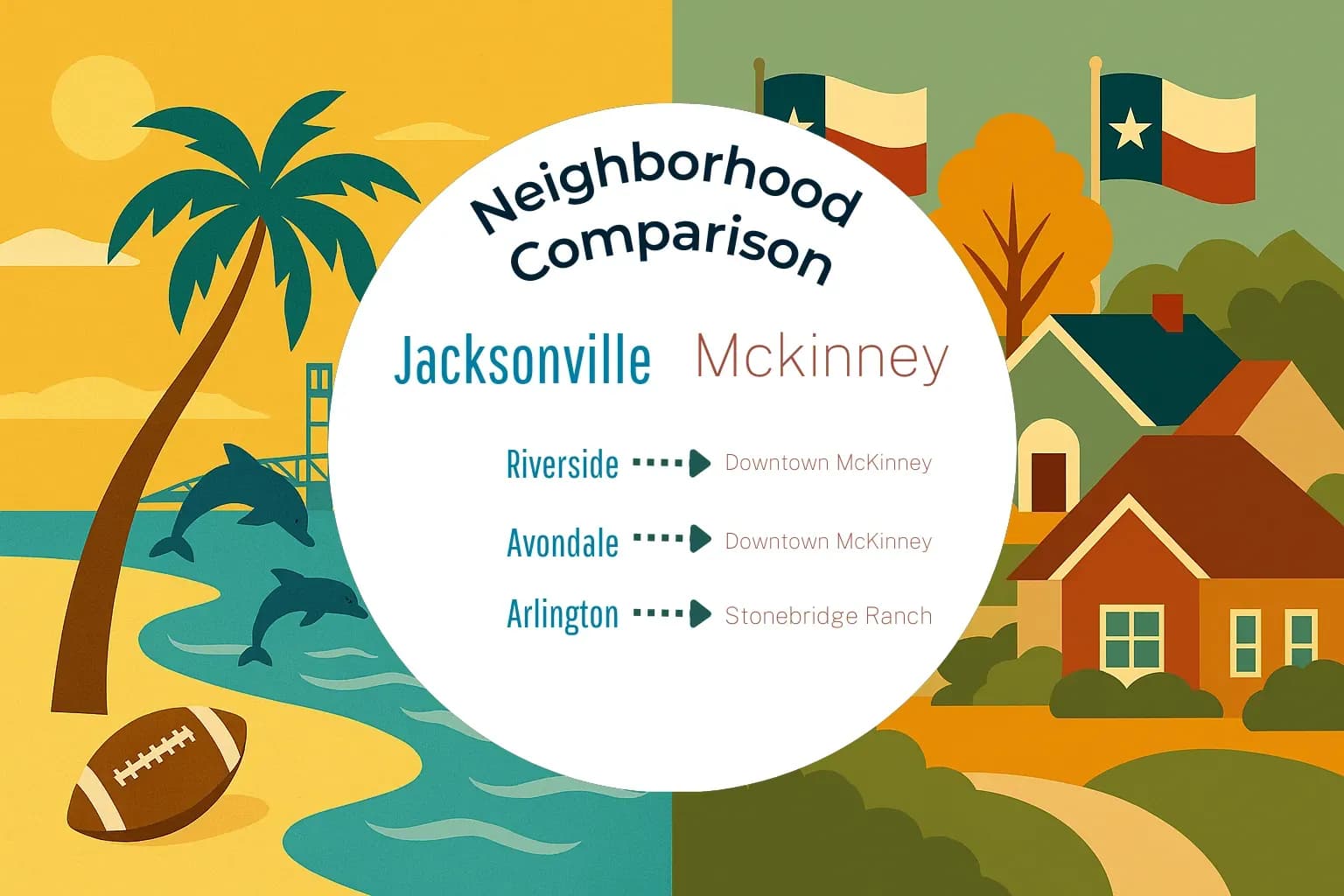 Jacksonville vs Mckinney Neighborhood Comparison