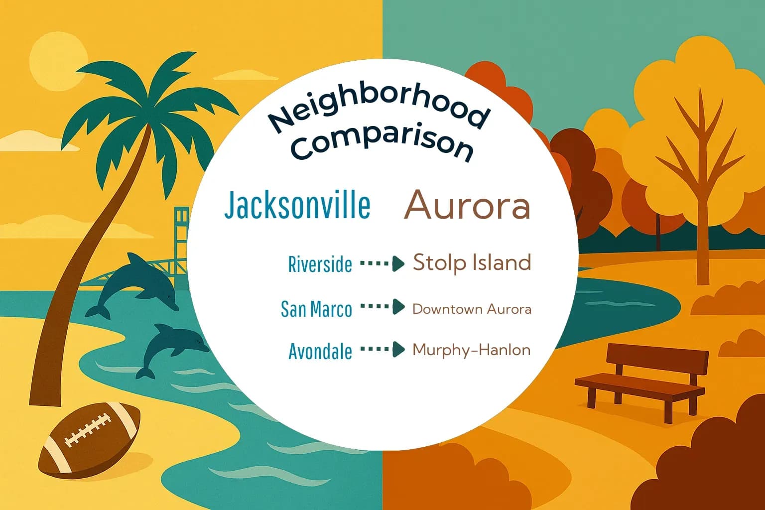 Jacksonville vs Aurora Neighborhood Comparison