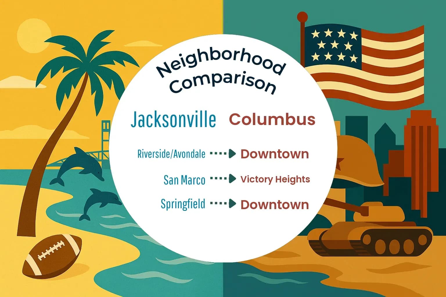 Jacksonville vs Columbus Neighborhood Comparison