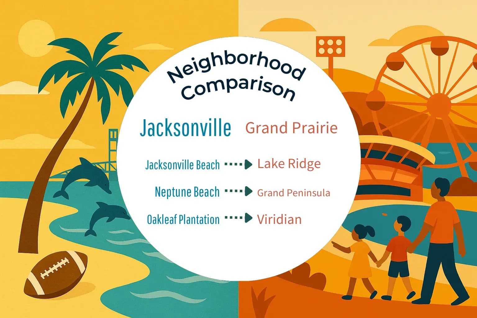 Jacksonville vs Grand Prairie Neighborhood Comparison