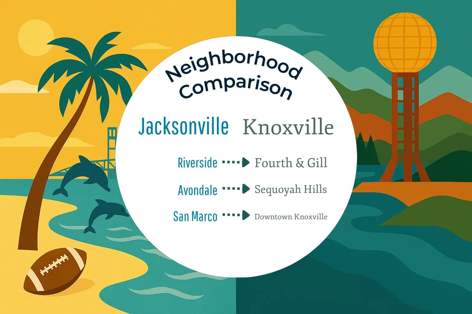 Jacksonville vs Knoxville Neighborhood Comparison