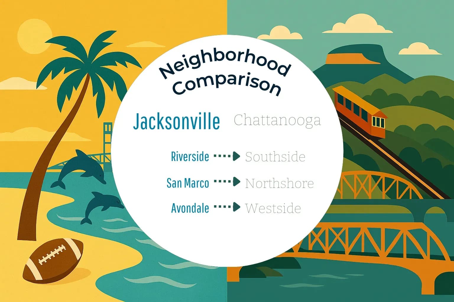 Jacksonville vs Chattanooga Neighborhood Comparison