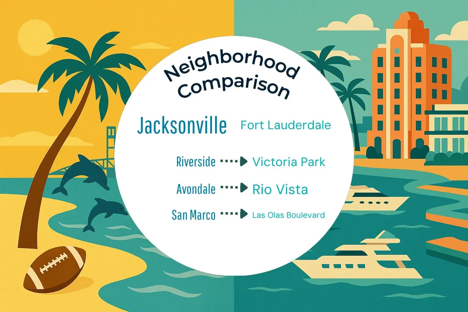 Jacksonville vs Fort Lauderdale Neighborhood Comparison