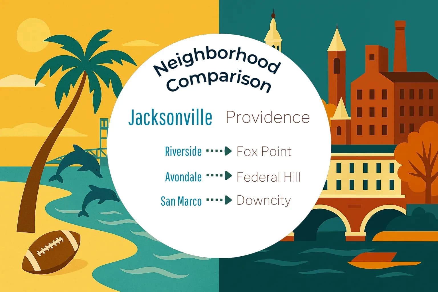 Jacksonville vs Providence Neighborhood Comparison