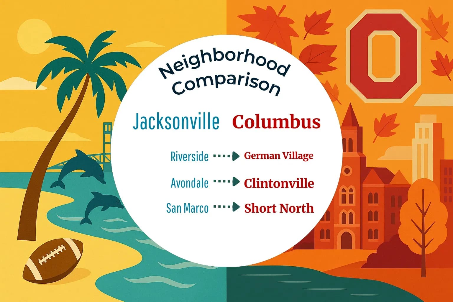 Jacksonville vs Columbus Neighborhood Comparison