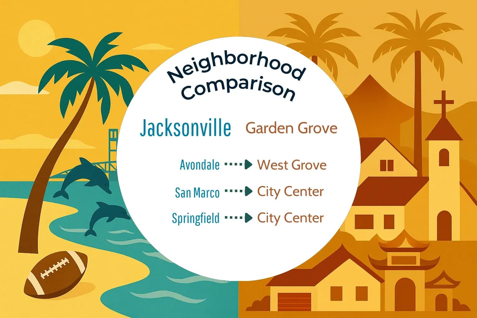 Jacksonville vs Garden Grove Neighborhood Comparison