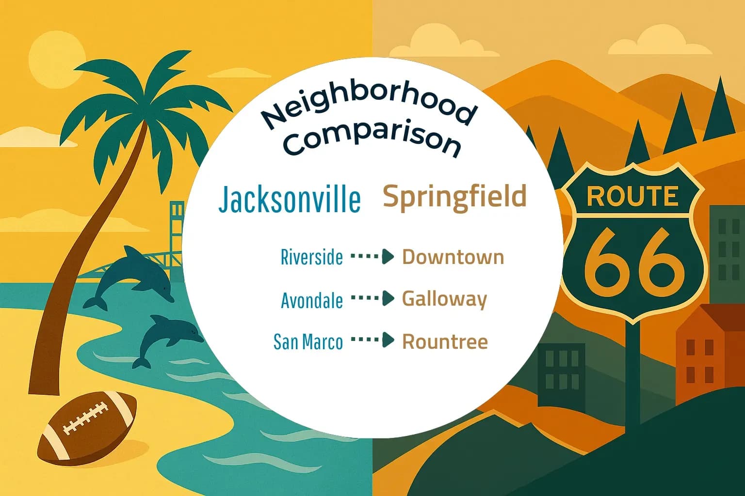 Jacksonville vs Springfield Neighborhood Comparison