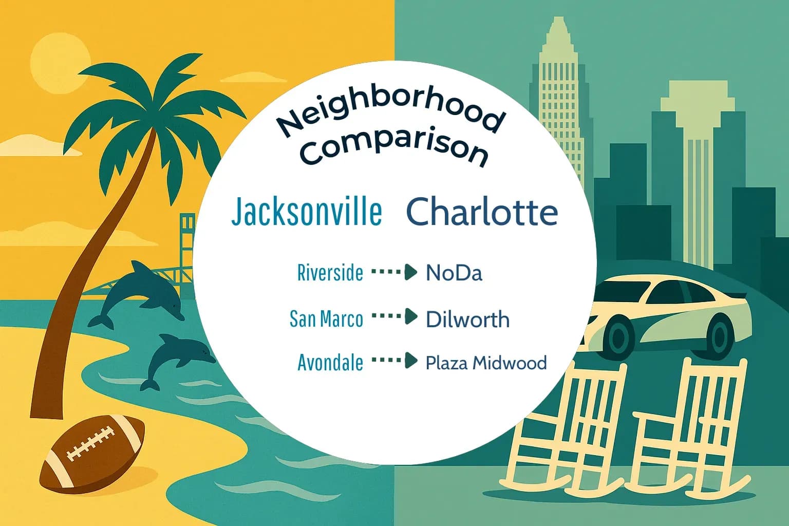 Jacksonville vs Charlotte Neighborhood Comparison