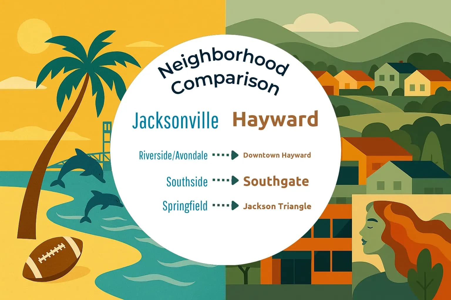 Jacksonville vs Hayward Neighborhood Comparison