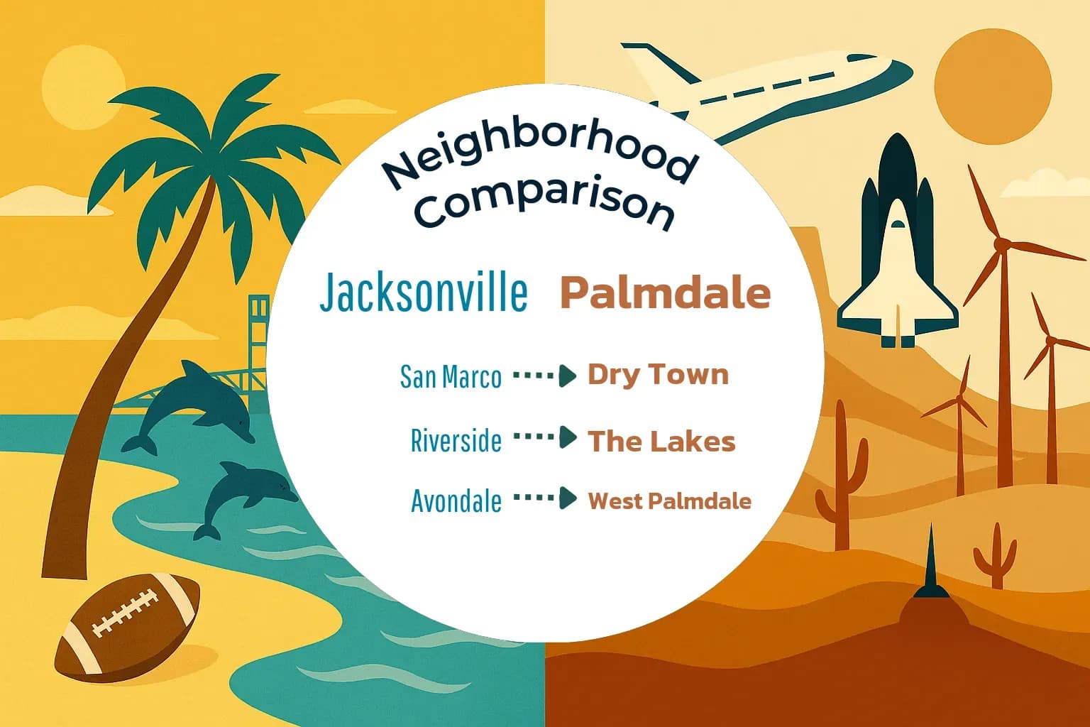 Jacksonville vs Palmdale Neighborhood Comparison