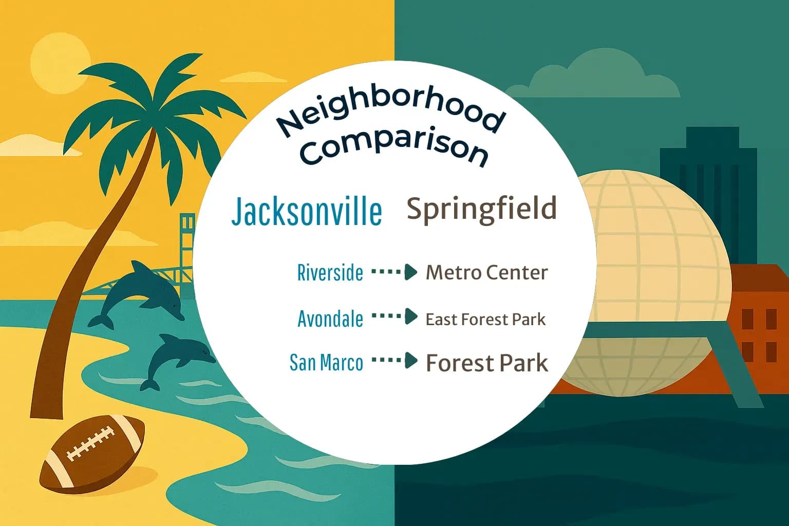 Jacksonville vs Springfield Neighborhood Comparison