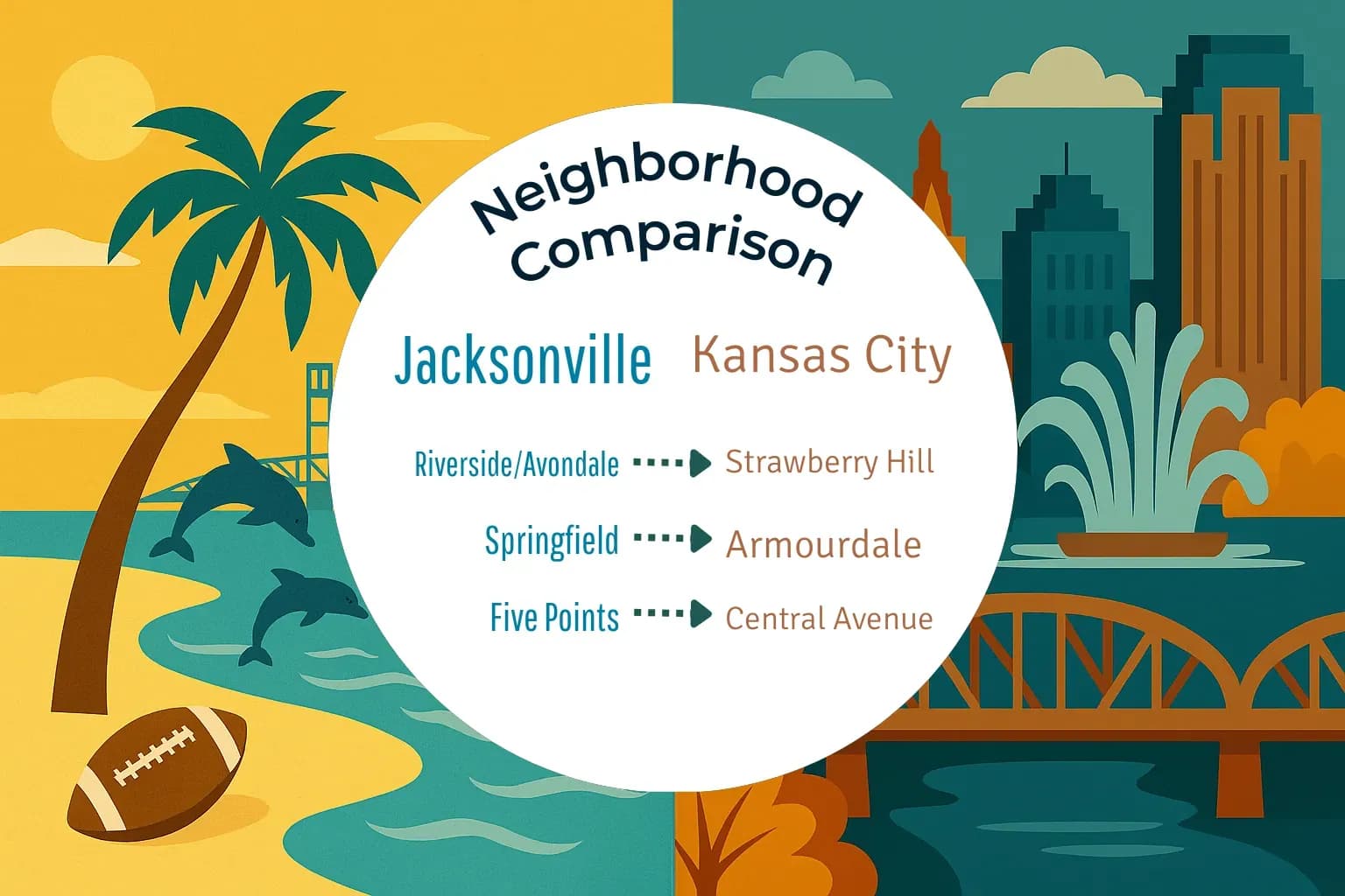 Jacksonville vs Kansas City Neighborhood Comparison