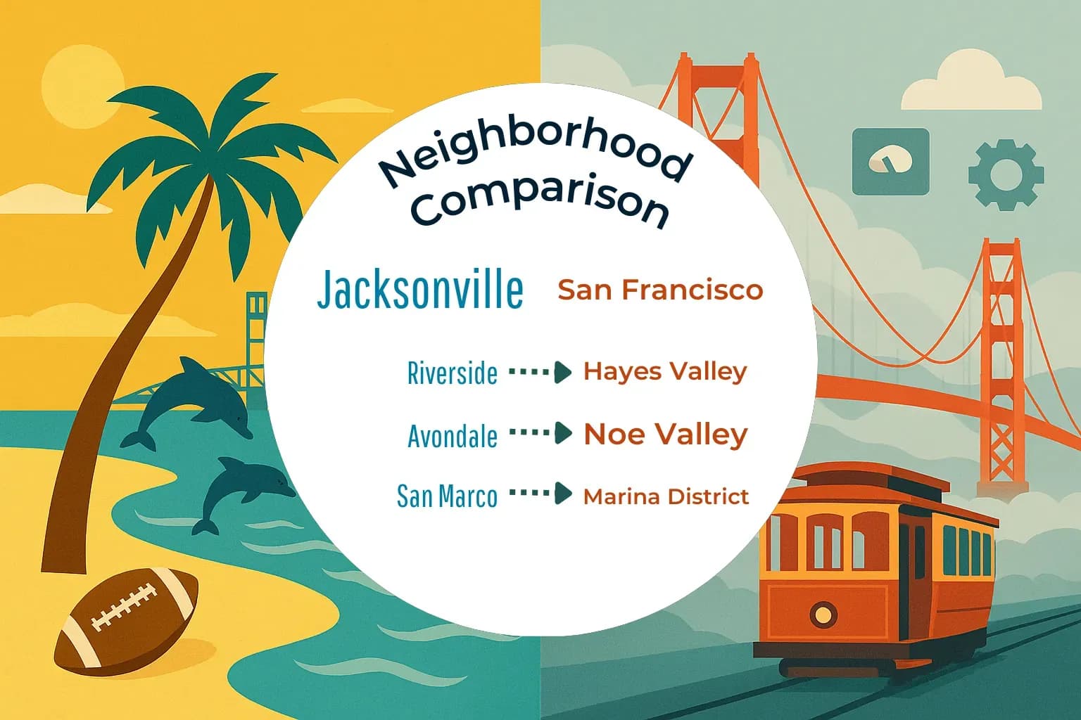 Jacksonville vs San Francisco Neighborhood Comparison