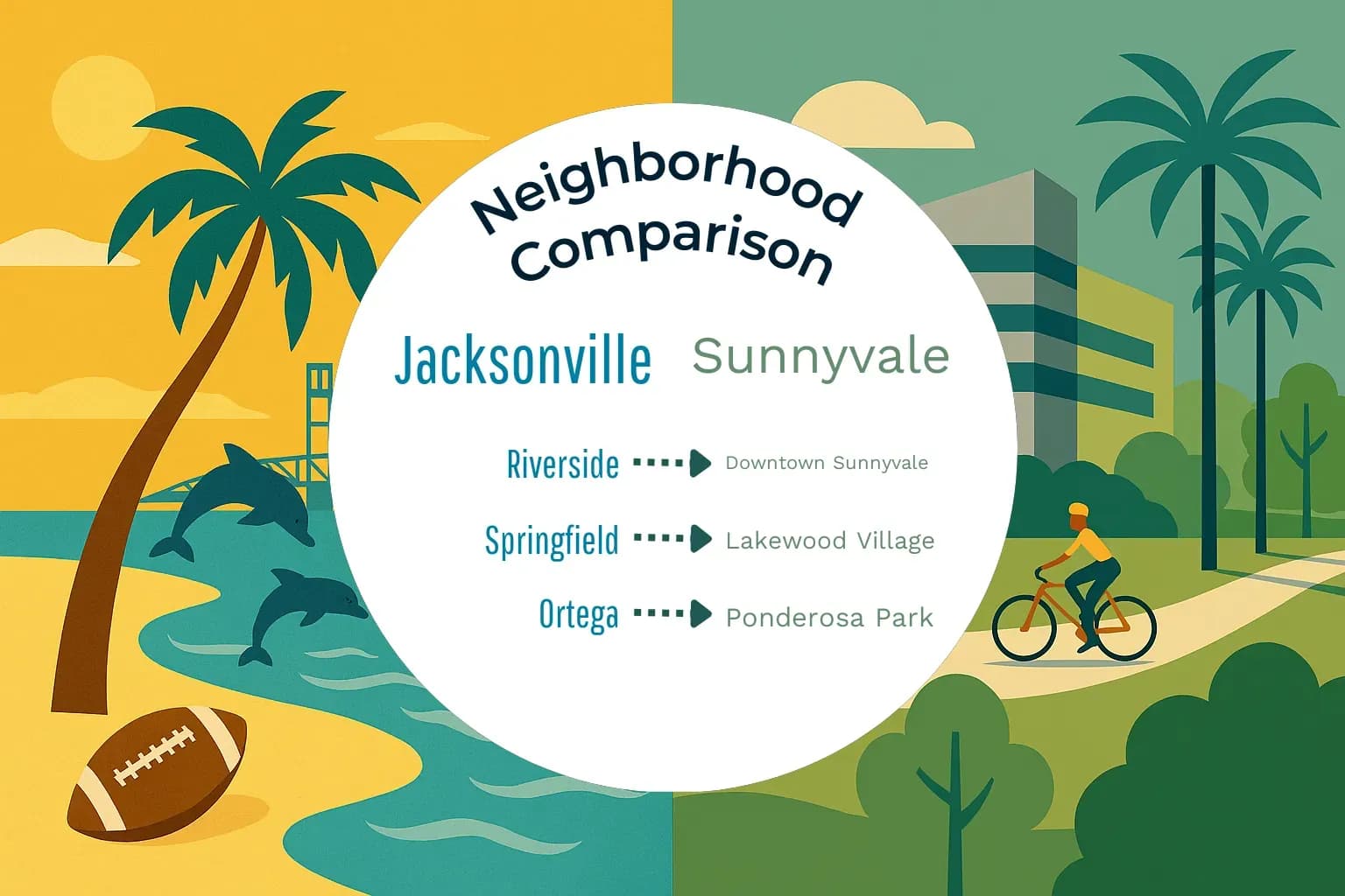 Jacksonville vs Sunnyvale Neighborhood Comparison