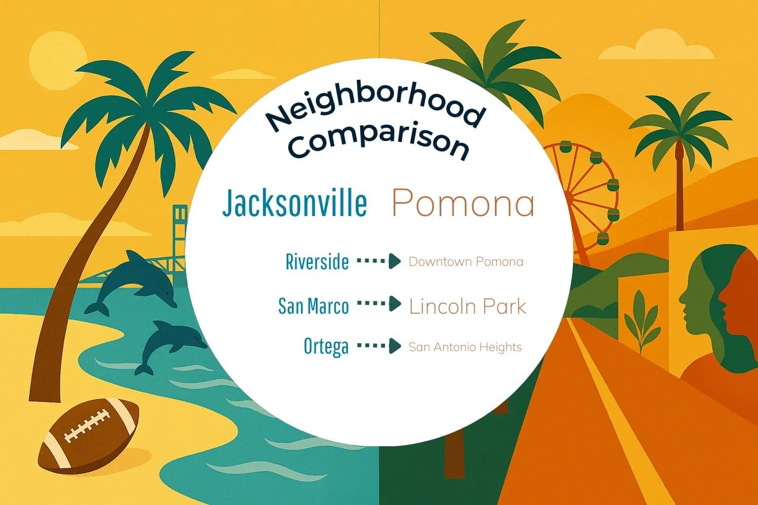 Jacksonville vs Pomona Neighborhood Comparison
