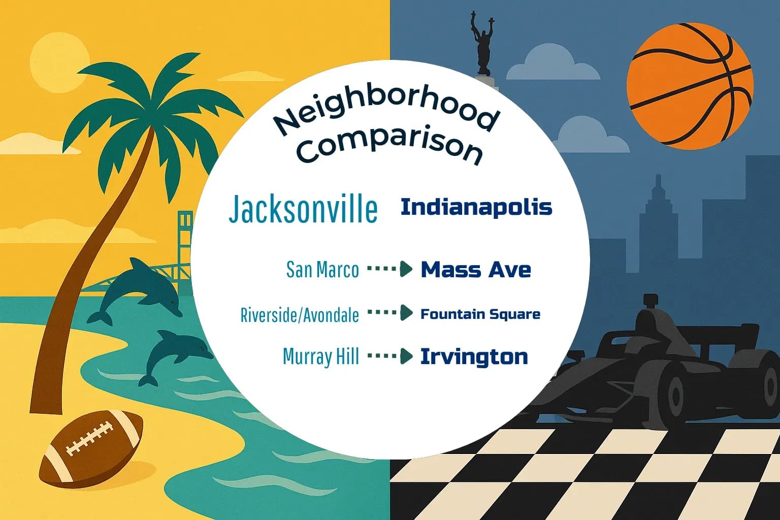 Jacksonville vs Indianapolis Neighborhood Comparison