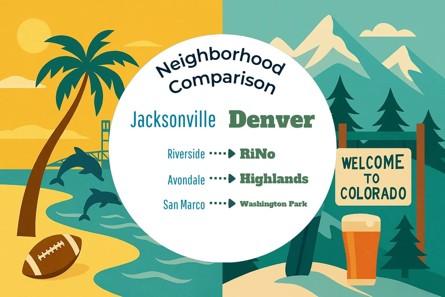 Jacksonville vs Denver Neighborhood Comparison