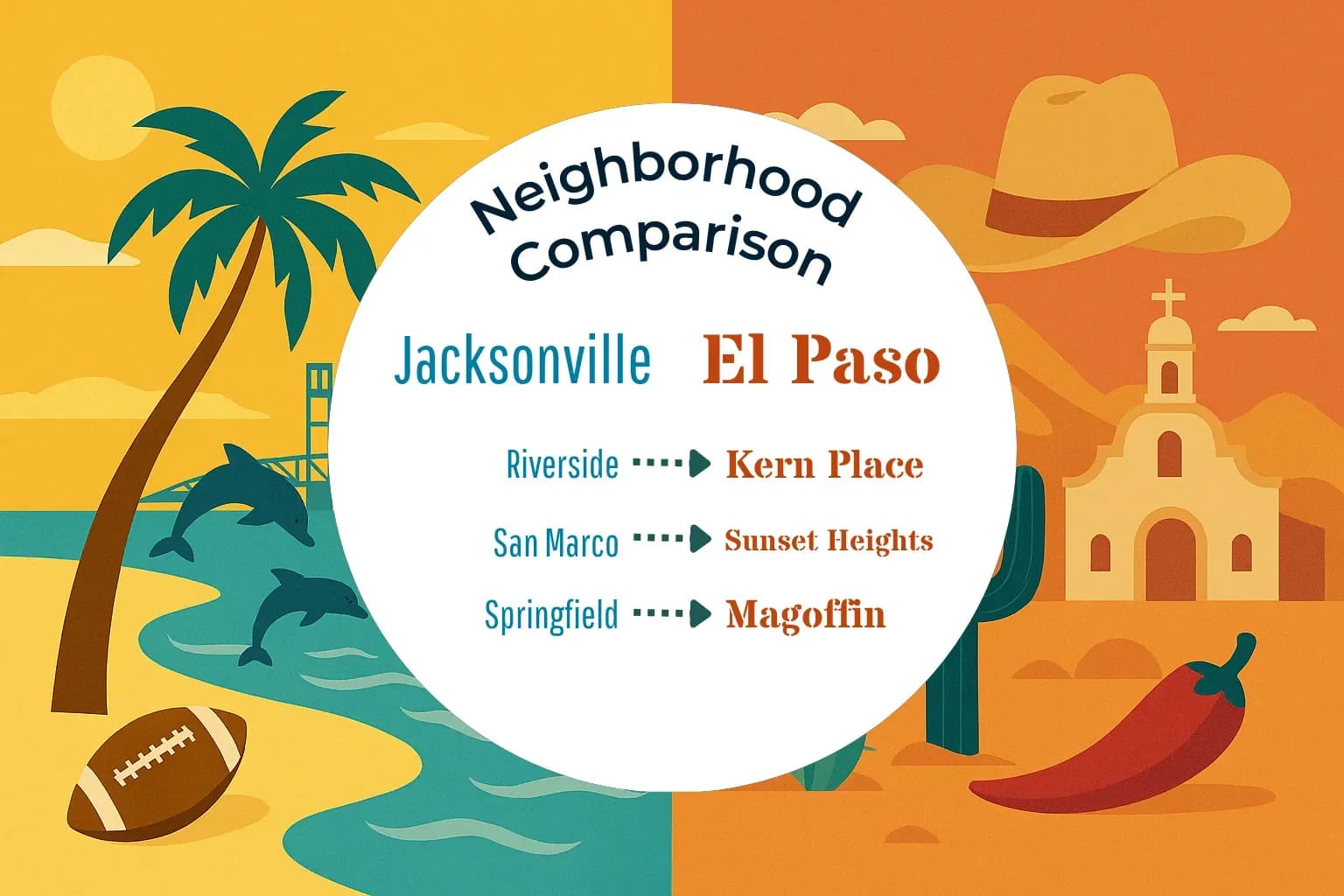 Jacksonville vs El Paso Neighborhood Comparison